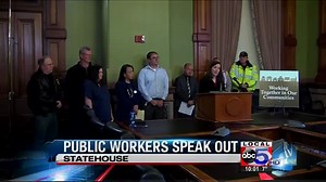 Public workers speaking out about collective bargaining laws