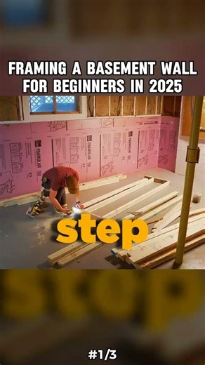 part 1 Framing a Basement Wall for Beginners (2025 DIY Guide) 🔨 | Easy Step-by-Step