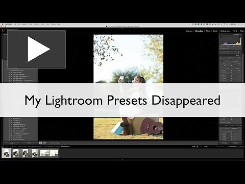 My Lightrom Presets Disappeared
