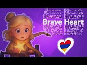 Libi – Brave Heart | Albert Cover (Lyric Video) | JESC 2025 Armenia 🇦🇲