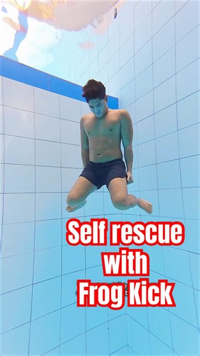 Practice the frog kick to make treading water and floating easier