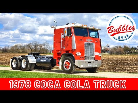 1978 White Freighliner Cabover Walkaround. Big cam cummins