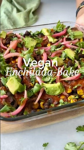 Tex Mex style enchiladas turned into an easy one pan casserole! Save the recipe in the