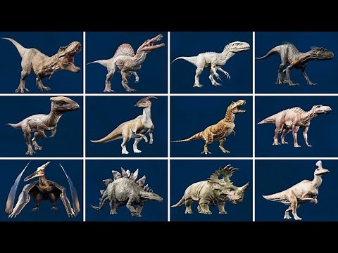 All 68 Dinosaur Sounds - Jurassic World Evolution