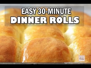 Easy 30-Minute DINNER ROLLS (with Crazy Dough) - NO yeast, NO knead, soft and fluffy
