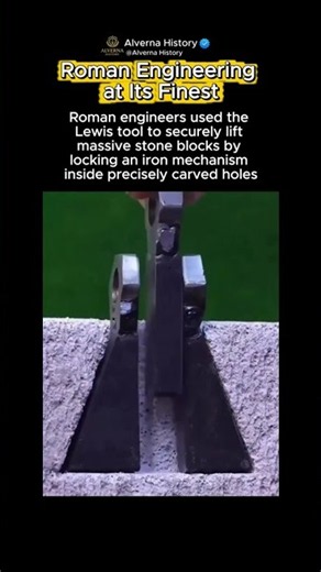 The Ancient Roman Tool That Lifted Massive Stones #historia #historytok #ancienthistory #history