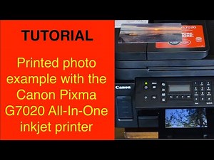 Canon Pixma G7020 photo printing example