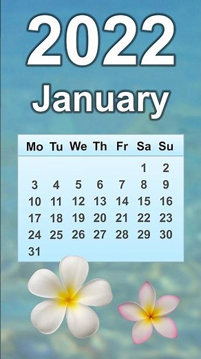 January 2022 Calendar