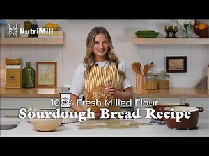 How to Make 100% Fresh Milled Flour Sourdough Bread (Start to Finish)