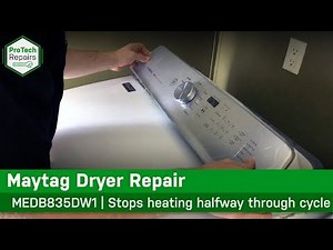 Maytag , Roper Dryer - Stops heating halfway through cycle - Diagnostic & Repair
