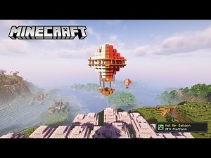 🚀 Minecraft Hot Air Balloon Tutorial | AFK Platform Build | Aesthetic Sky Base Design 🎈