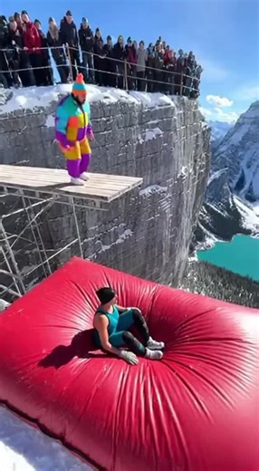 Bungee Jumping from Cliff Edge