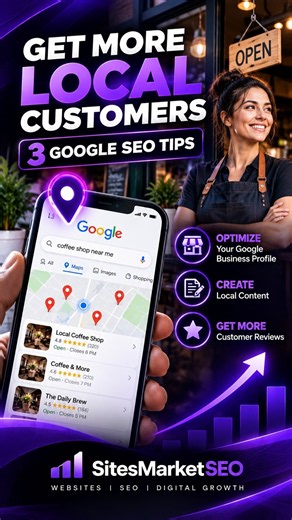 How to Get More Local Customers with Google 3 SEO Tips #Shorts