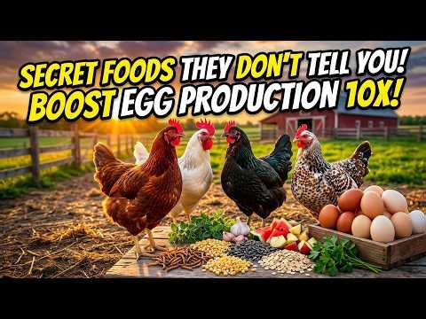 9 Natural Foods Amish USE TO Boost Egg Production in Chickens !| NATURAL CHICKEN FEED #poltryfarm