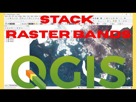 How to Stack Mosaicked Raster Bands into a Multi Band Image in QGIS
