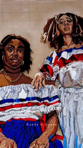 I and I Design (India Blow) | Y’all! One reel isn’t enough to showcase this sista’s work! @kandyglopez ‼️‼️ #kandyglopez #paintingwithyarn #yarnart | Instagram