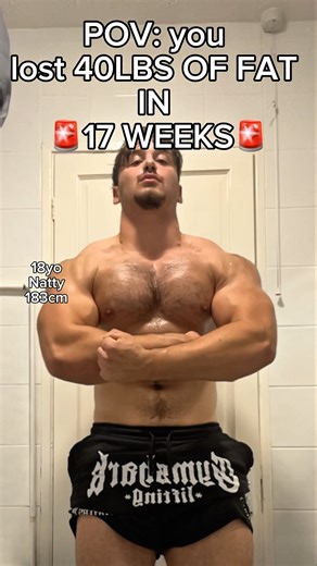 240lbs/108kg to 200lbs/90kg NATTY TRANSFORMATION || #weightloss #bodybuilding #dieting #fatloss