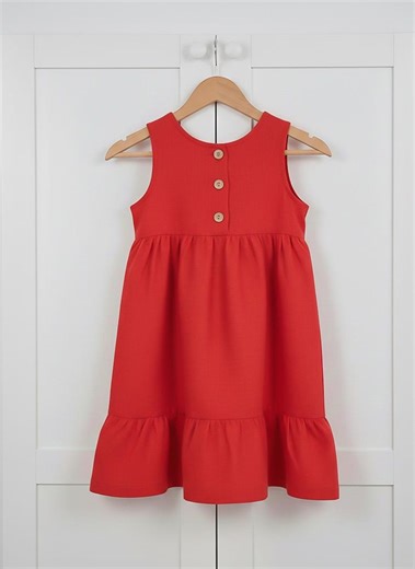 Girls' Dress Sewing Pattern PDF | Sizes 5Y-8Y | Gathered Skirt With Ruffle Hem - Etsy Canada