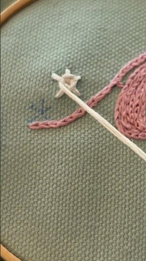 【簡単】立体ローズ刺しゅうのやり方 #ハンドメイド #刺繍 #embroidery