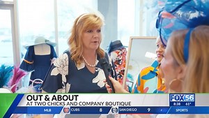 The Chicks are “Out & About” with Deann Stephens! ✨ Come get Derby 150 Ready at Two Chicks & Co, with top quality hats, fascinators, dresses, accessories and more. Stop in for your own custom design or bring in your hat from last year and we can rework it again for this year! | Two Chicks and Company