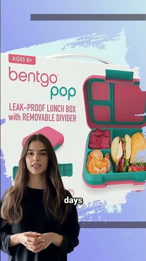 Bentgo Pop Lunch Box: The Perfect Lunch Box for Teens (Microwave Safe!)