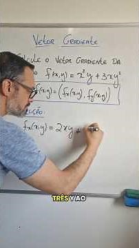 Vetor gradiente de uma função (duas variáveis)