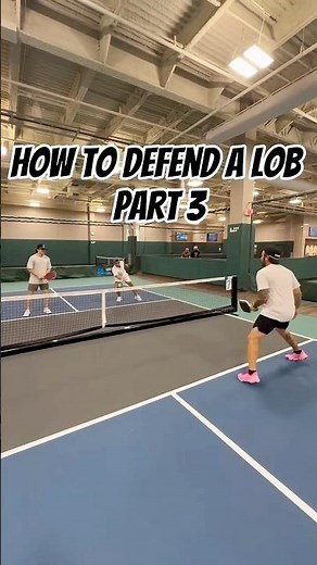 How to defend a lob in pickleball