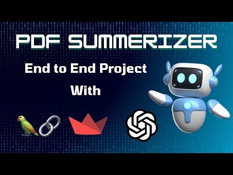 End-to-End Gen - AI Project: Build a PDF Summarizer & Q&A App with Streamlit, LangChain, & OpenAI!