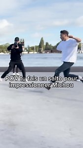 230K views · 4.9K reactions | J’ai choqué Michou sur ce saut 勞 #Saut #Michou #Divertissement #Fun #Challenge | Charles ET Mélanie | Facebook