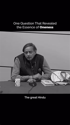 Veda Vichaar on Instagram: "A question so profound, it stopped a sage in his tracks. In this clip, Dr. Shashi Tharoor recounts a timeless story of Adi Shankaracharya, the philosopher who taught the non-duality of all existence. While crossing a narrow bridge in Varanasi with his disciples, Shankara met a Chandala—a man considered untouchable in society. His students demanded the man step aside, but the Chandala asked a question that pierced through centuries of conditioning: “Whom should I move—