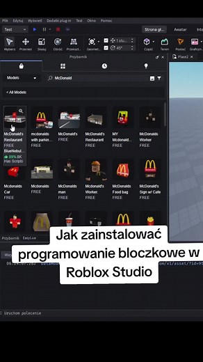 Jak programować bloczkami w Roblox Studio? #roblox #robloxstudio #easylua