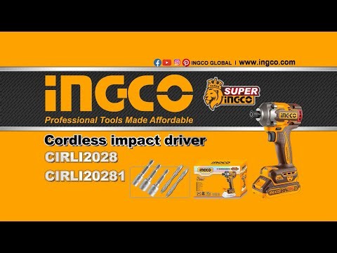 INGCO Cordless impact driver CIRLI2028