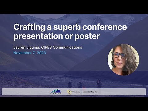 Training: Preparing a superb conference presentation