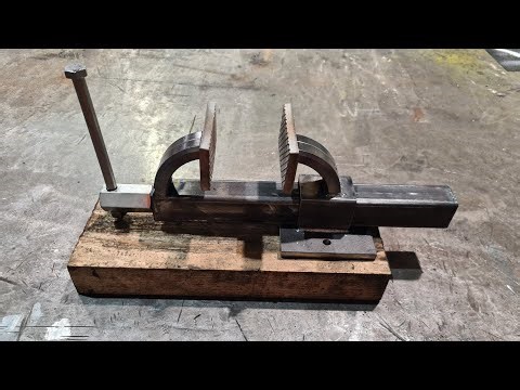 Homemade DIY Vice / Vise from scrap laying around DIY BUILD. Welding & Fabrication. Custom Vise