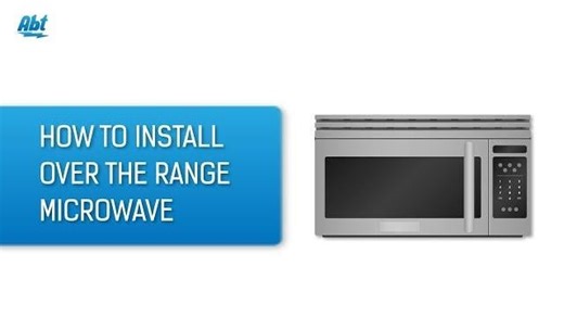 The Basics - How To Install An Over The Range Microwave