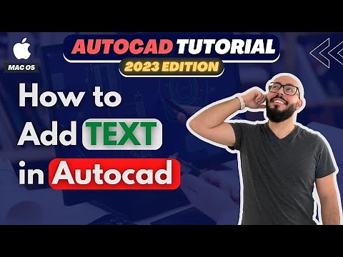how to add text in Autocad Mac - Autocad 2023 For Mac Tutorial