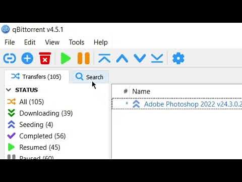 How to use Search in qBittorrent