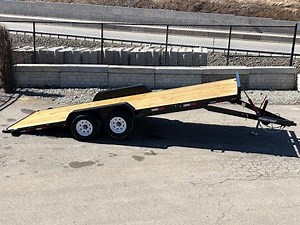 Sure Trac 7x20' Manual Tilt Car Hauler Trailer 9900# ST8220CHWT-B-100