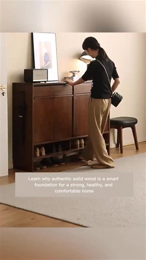 The entryway is the first space that sets the tone for the entire home, and today’s interiors treat it with the same care as living rooms and bedrooms. A well-designed shoe cabinet made from solid oak instantly brings order and calm, replacing visual clutter with a sense of quiet structure. Natural wood adds warmth right at the threshold, making even a busy household feel more intentional and welcoming from the moment you walk in. One of the strongest current design trends is choosing large-capa