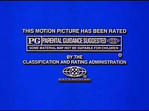MPAA Rating Card (PG, 2005)