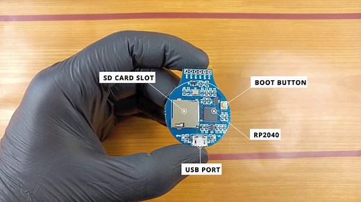 Roundy : Round LCD Board based on RP2040/ESP-12E