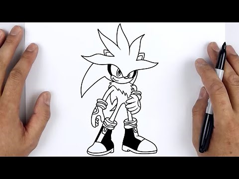 HOW TO DRAW SILVER THE HEDGEHOG | Sonic the Hedgehog - Easy Step By Step Tutorial For Beginners