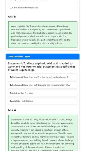 Physical and Chemical Properties of Acids