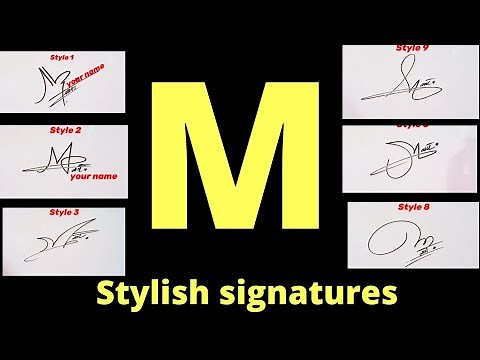 Signature M | Professional signature for letter M