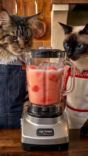 Nobody Makes a Watermelon Shake Like These Cats — Nobody 🍉🐾