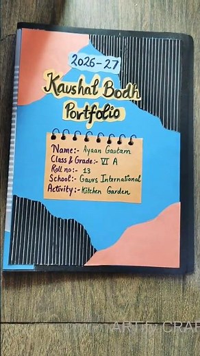 HOW TO MAKE KAUSHAL BODH PORTFOLIO CLASS 6 ON TULSI PLANT|#easy#tulsi#plants#portfolio#trending#yt