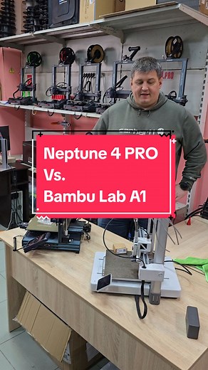 Neptune 4 PRO Vs. Bambu Lab A1
