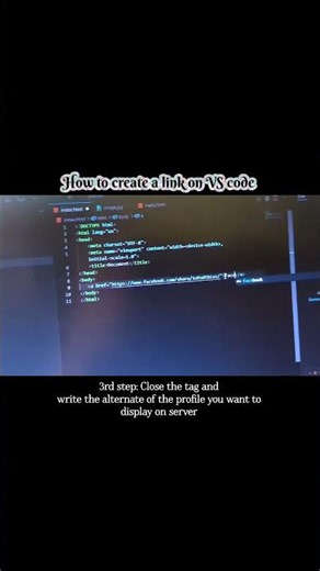 How to Create a Link in HTML using VS Code | Beginner Tutorial #shorts