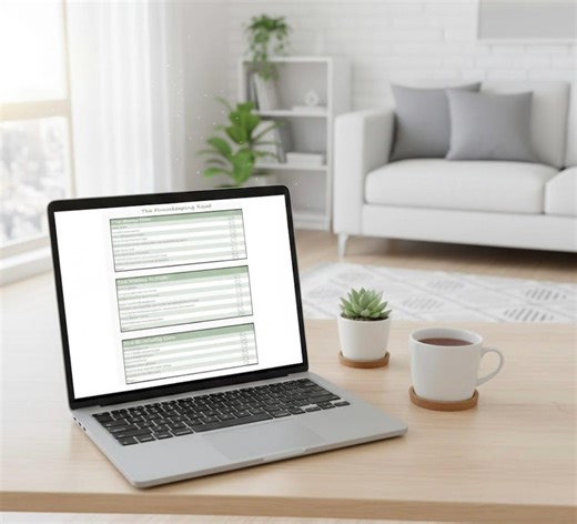 Cleaning Schedule Template | Daily, Weekly, Monthly Checklist (excel & PDF Downloadable) - Etsy