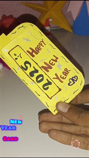 DIY New Year card ideas 😀💡 youtube#diy#trendingshorts #artscraft #shortsviral #diyideas #new#card